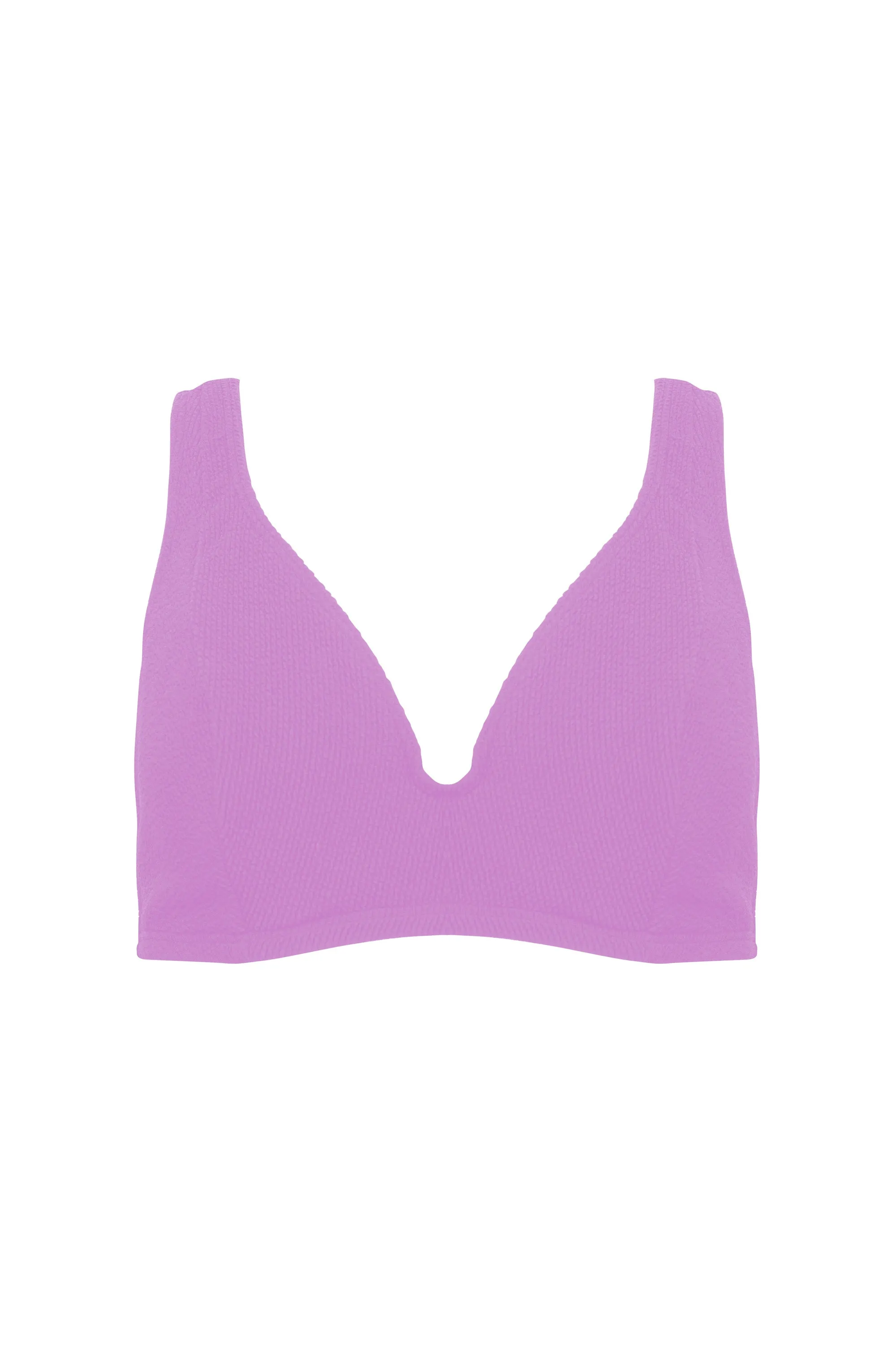 Mila Lilac Scrunch Hidden-Underwire Bikini Top