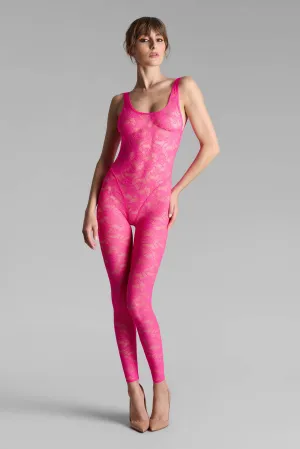 Open Back Catsuit - Flashback Neon