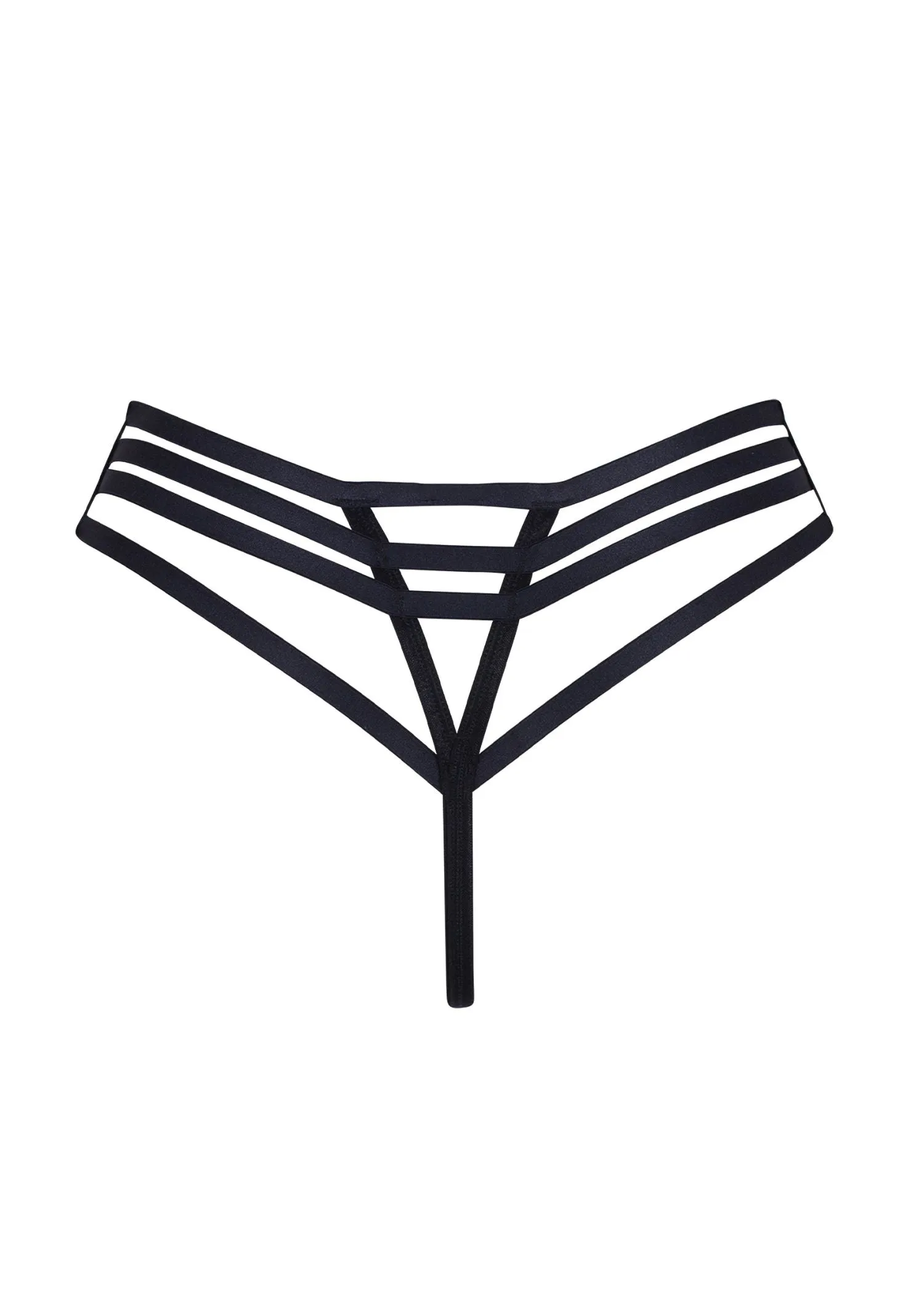 Ophelia High-Waist Thong (Black)