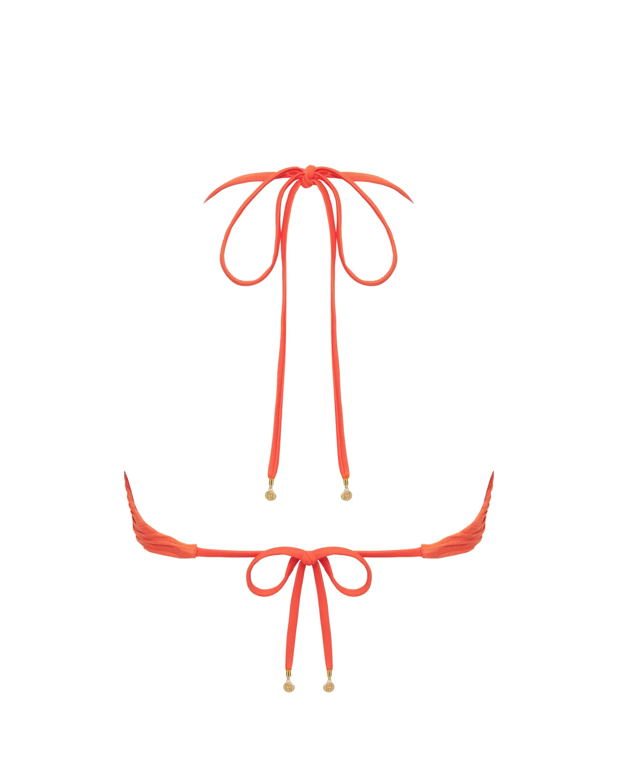Orta Triangle Bikini Top Hot Coral