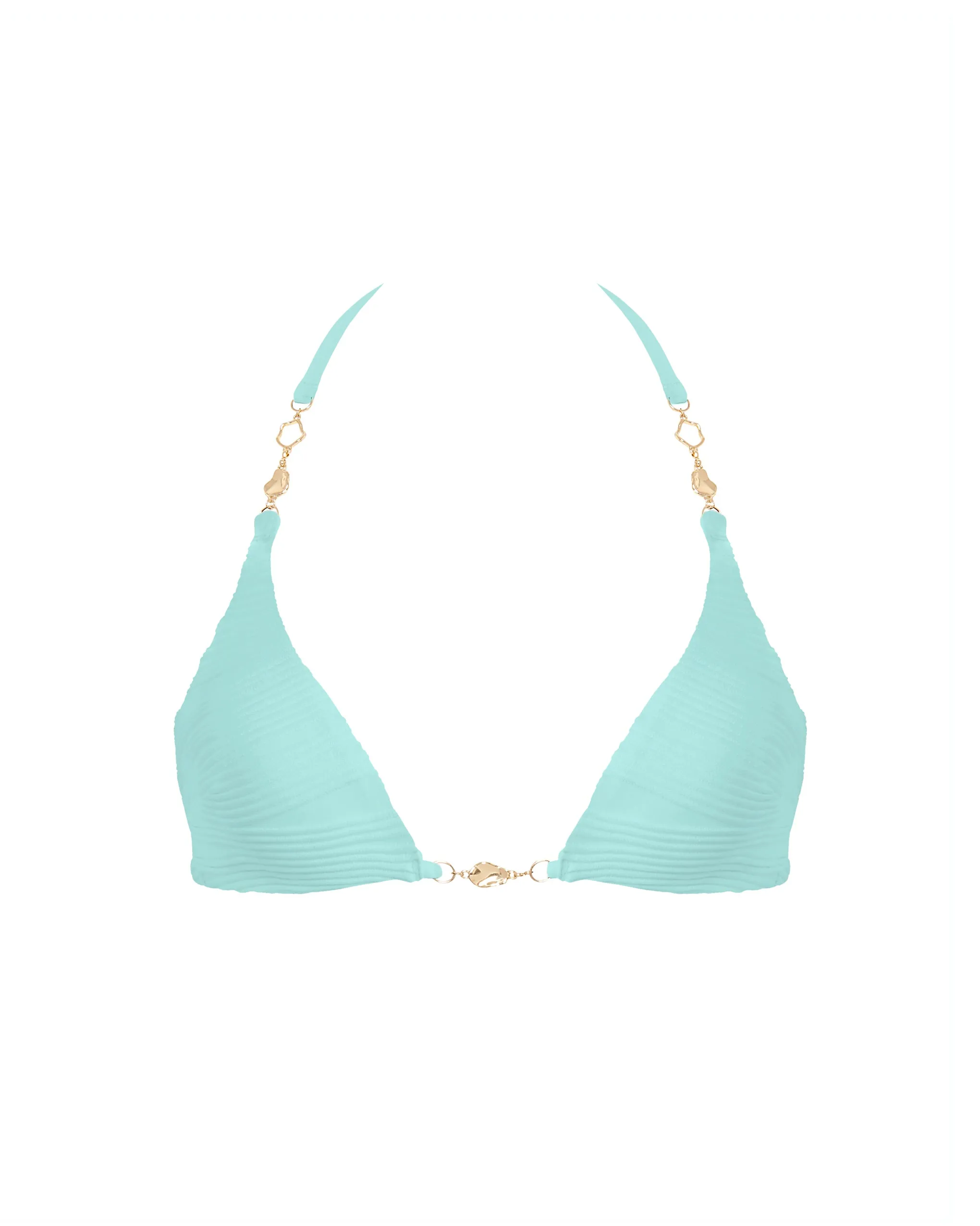 Orta Triangle Bikini Top Island Paradise Blue