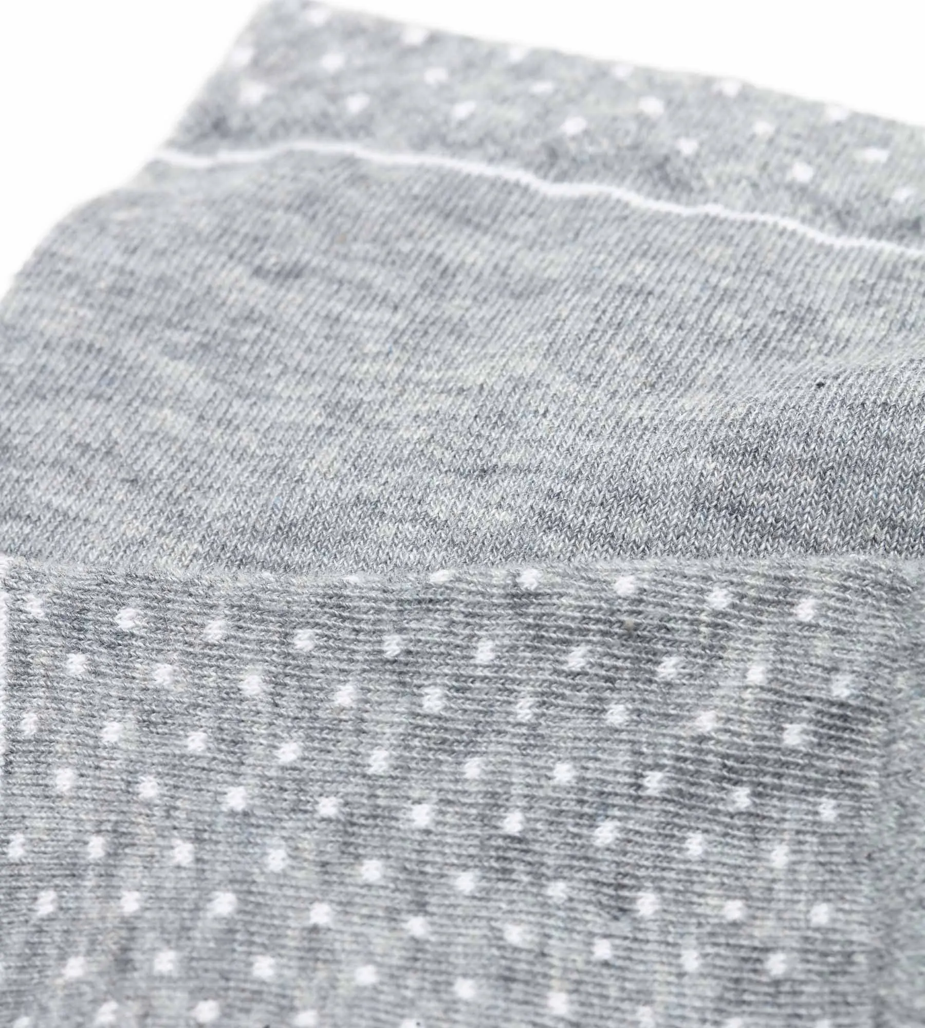 Pack of 2 pairs of gray women's socks in organic cotton with polka dots Dim Good