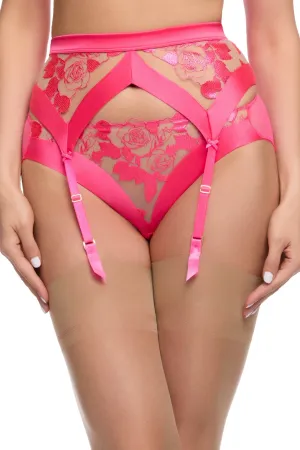 Rosabelle Pink Floral Suspender