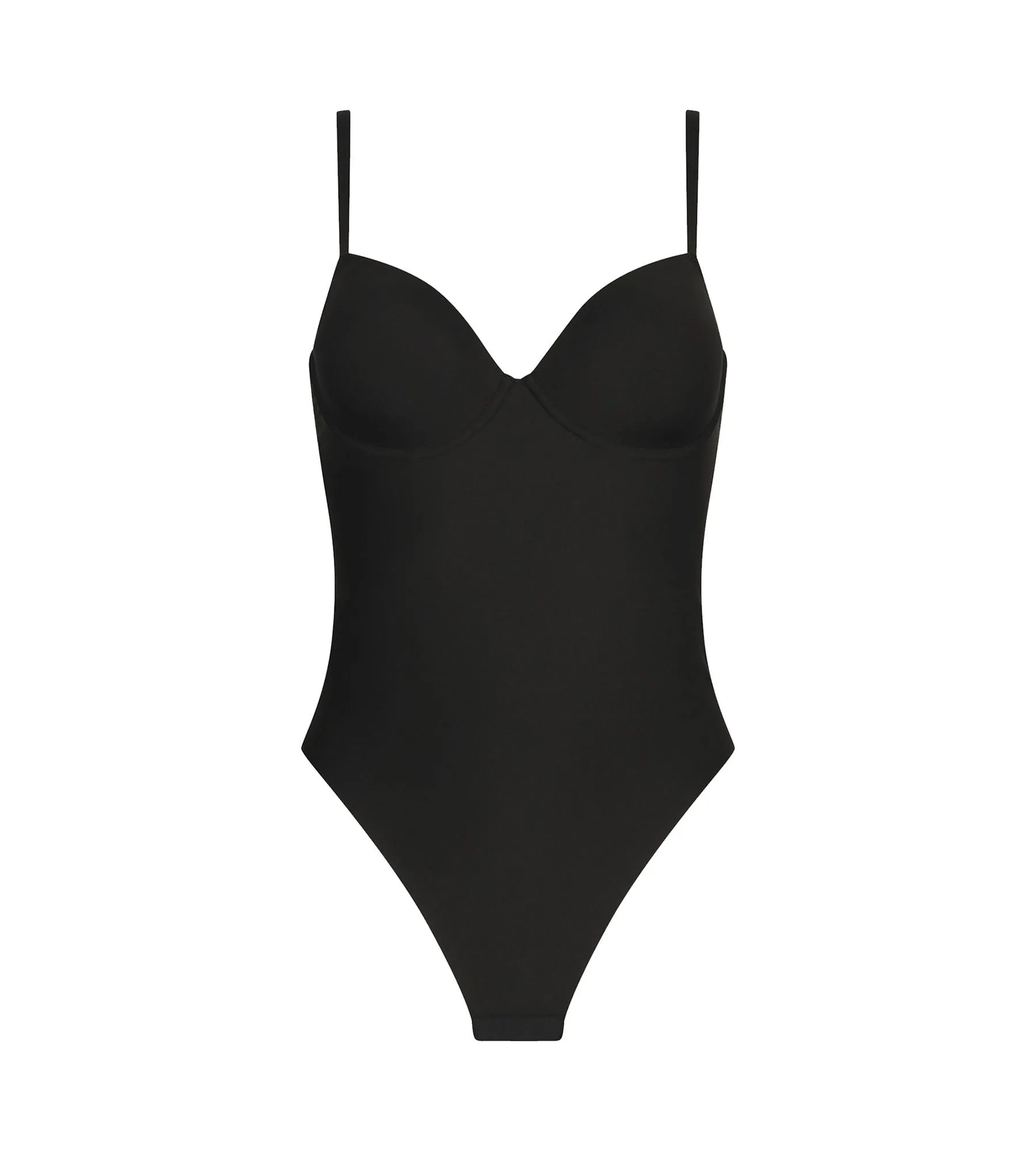 Sculpting Effect Microfibre String Bodysuit in Black – Dim Silhouette Invisible