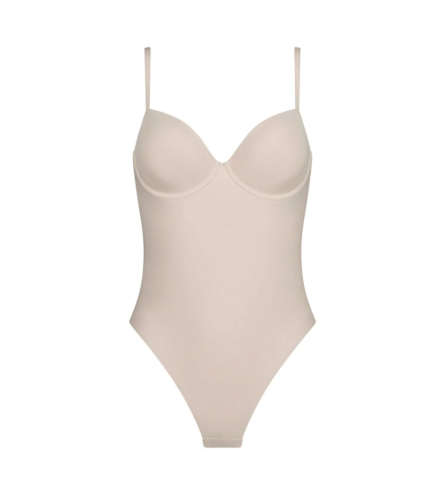 Sculpting Effect Microfibre Thong Bodysuit in Nude – Dim Silhouette Invisible