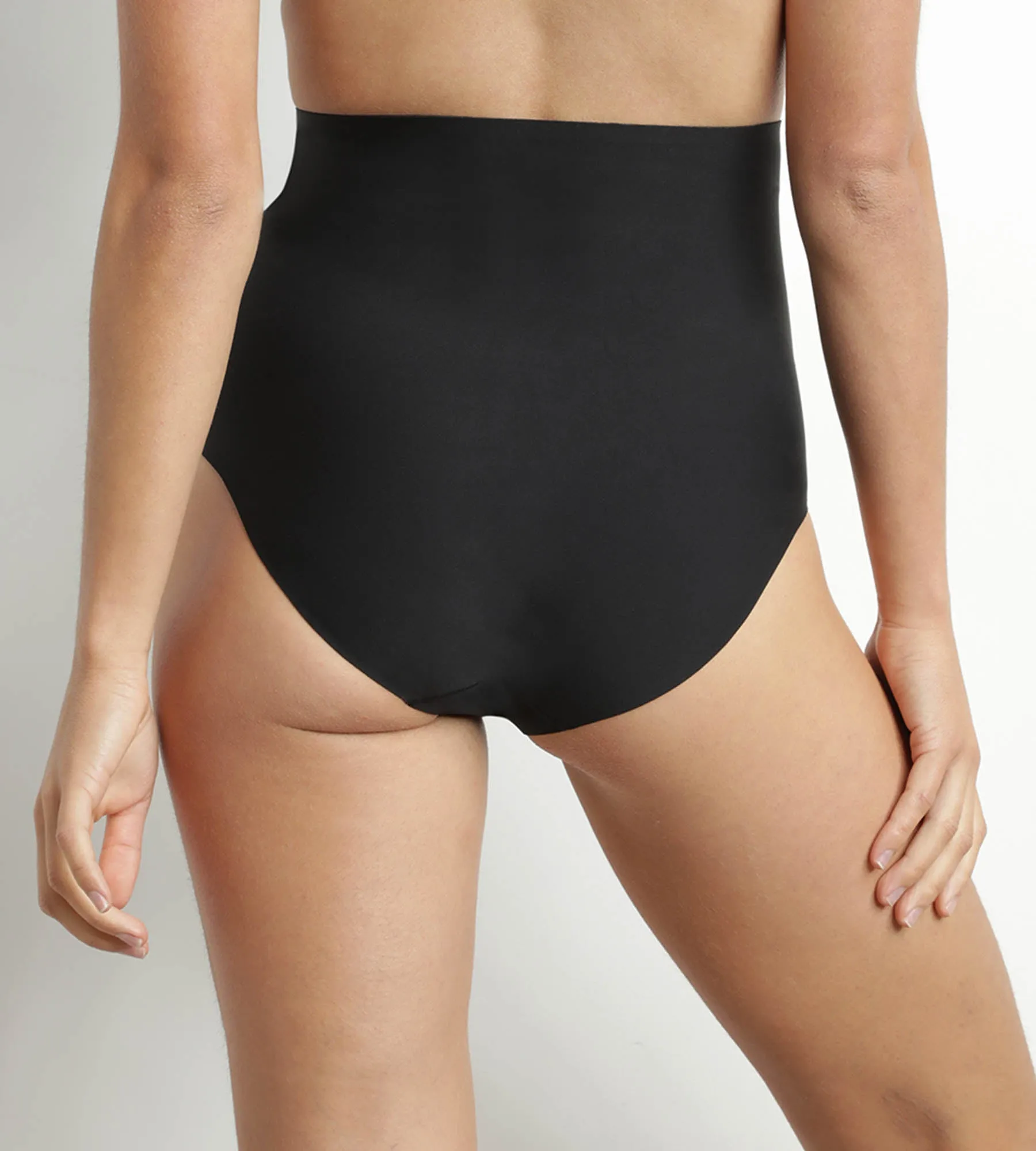 Seamless High-Waist Sculpting Effect Briefs for Women in Black – Dim Silhouette Invisible