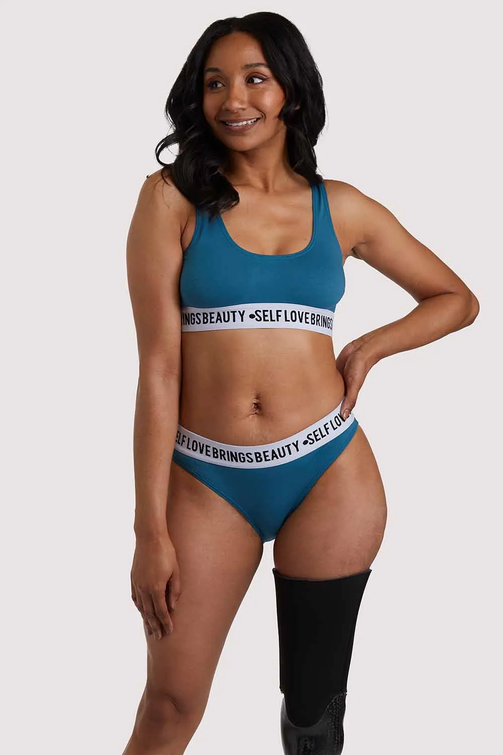 Self Love Teal Brief