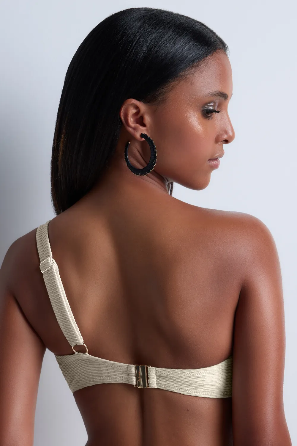Shimmering Waters One Shoulder Bikini Top