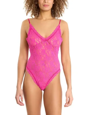 Signature Lace Thong Back Bodysuit Marmalade Pink