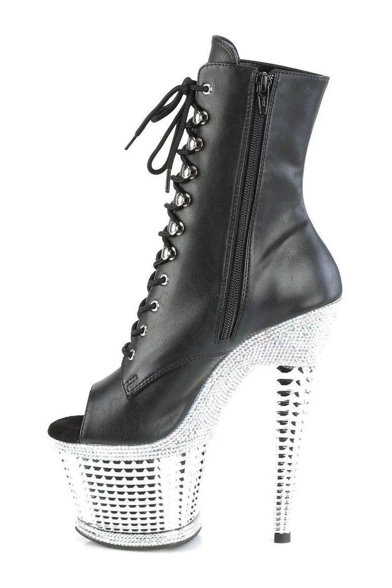 SPECTATOR-1021RS Ankle Boot | Black Faux Leather