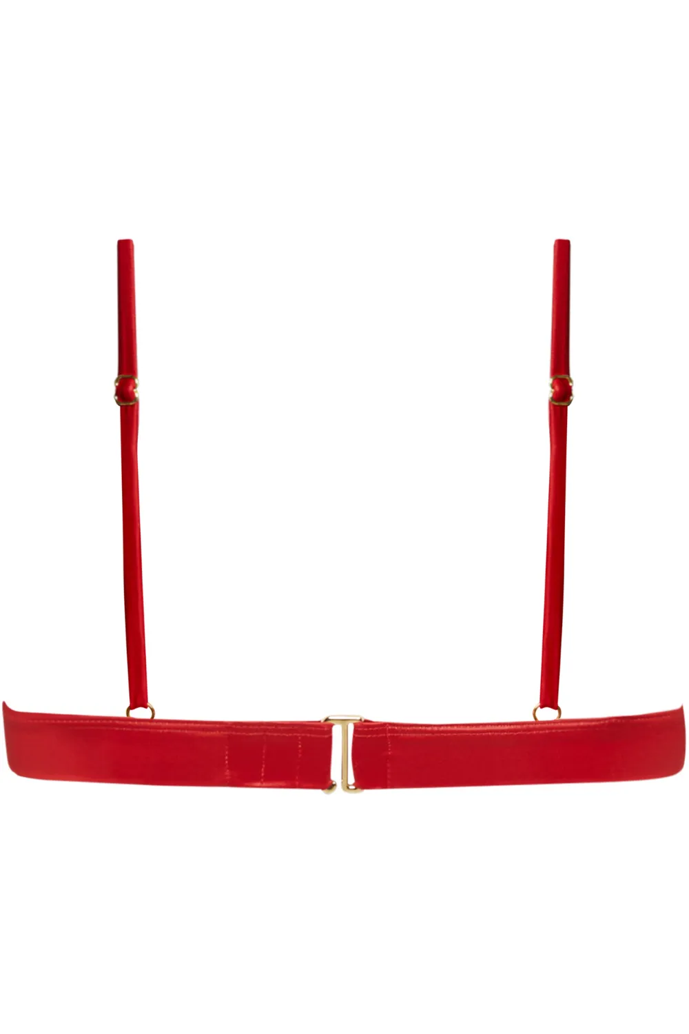 Splash Triangle Bikini Top in Red