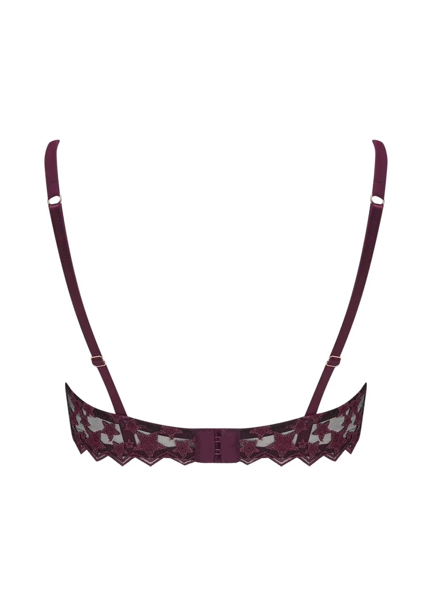Stella Plunge Bra (Plum)