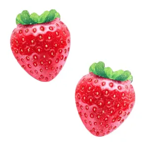 Strawberry: Sparkly Red & Juicy Berry Nipple Pasties