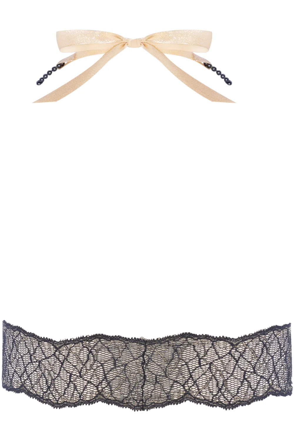Sydney Daisy Dark Pearl Bra Black
