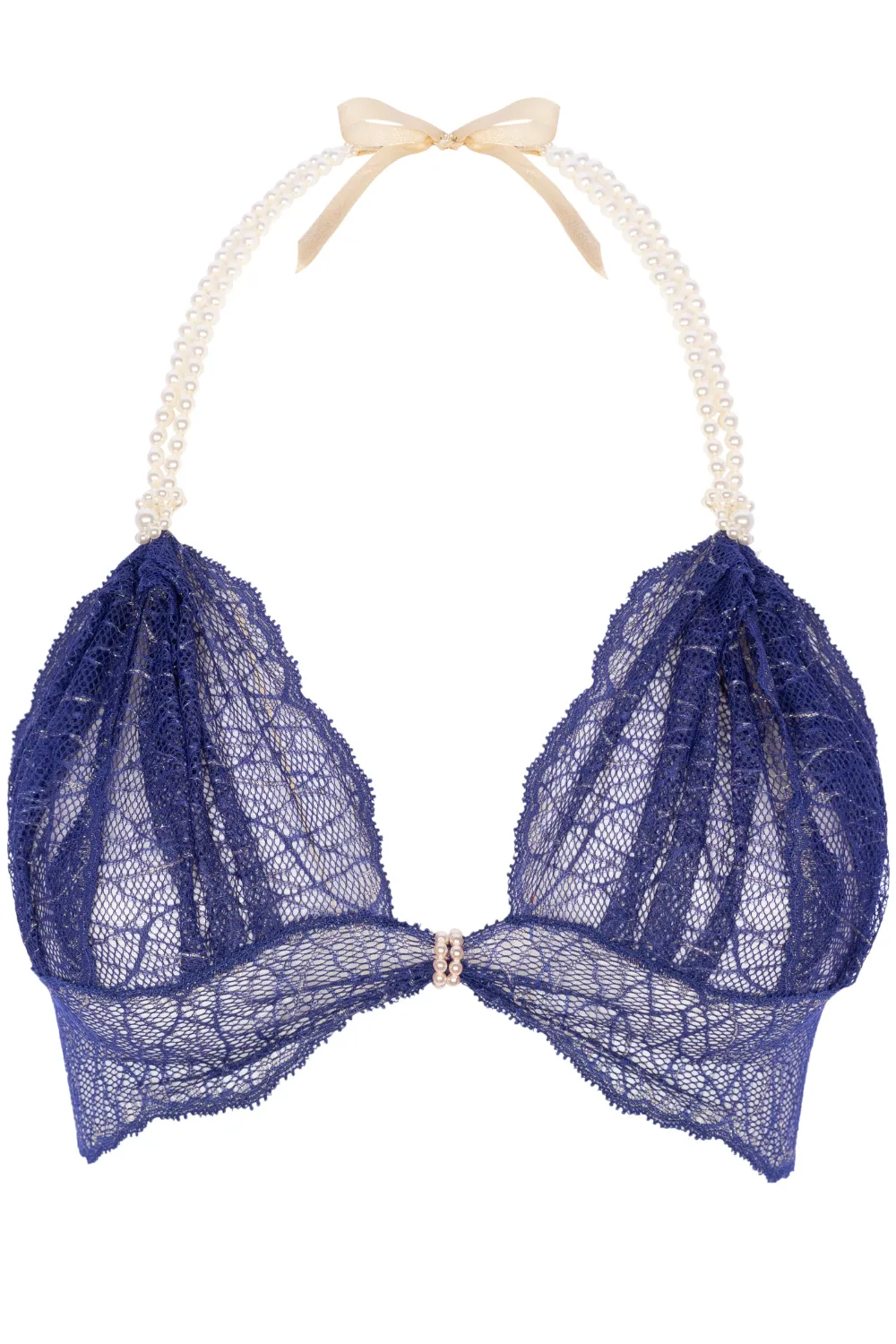 Sydney Daisy Pearl Bra in Blue