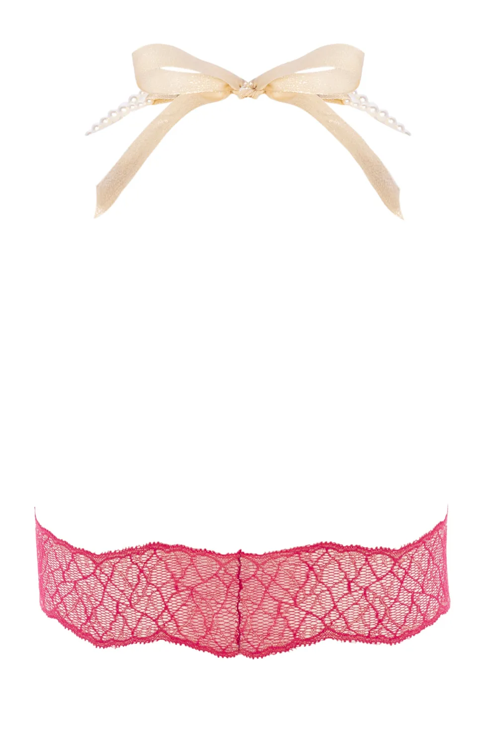 Sydney Daisy Pearl Bra in Red