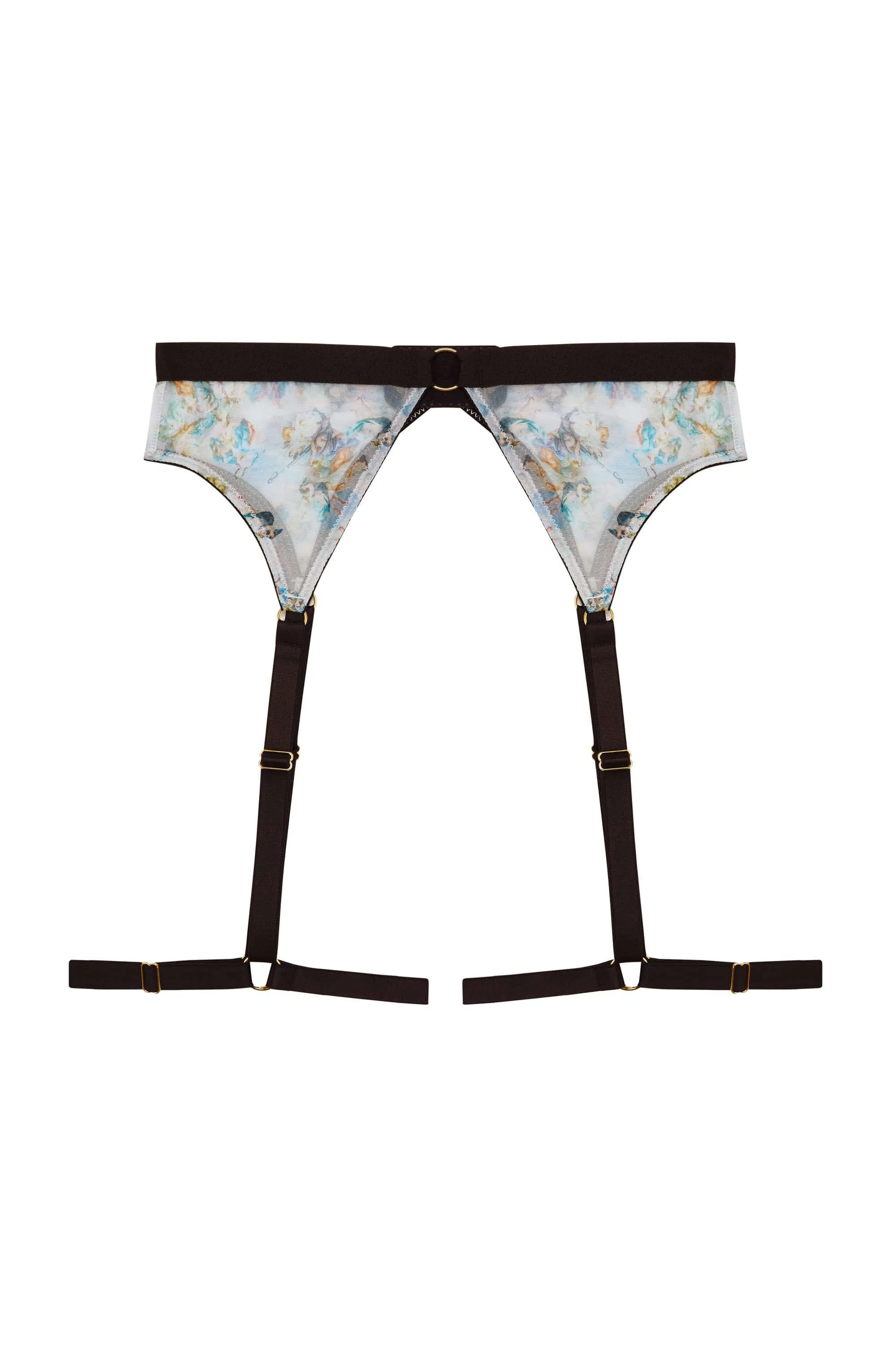 Talia Renaissance Printed Mesh Suspender