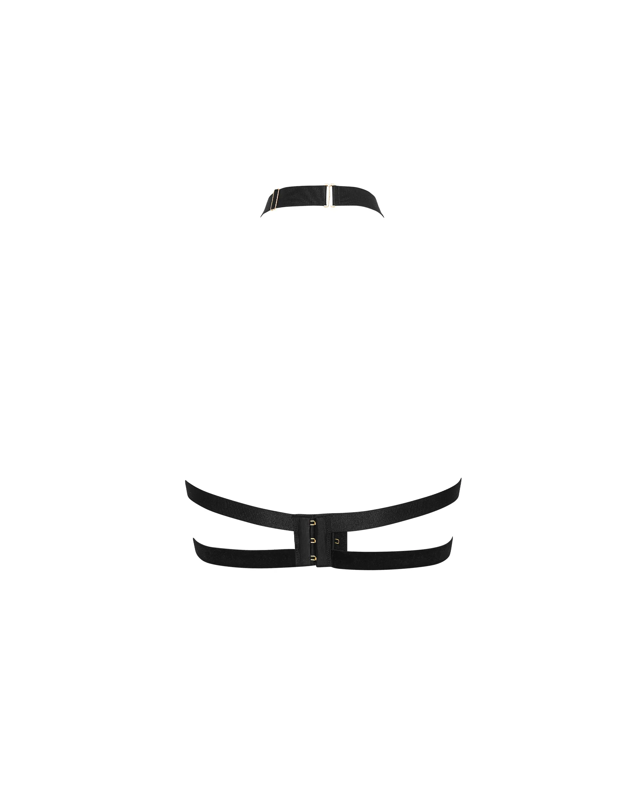 Thalia Open Harness Bra Black