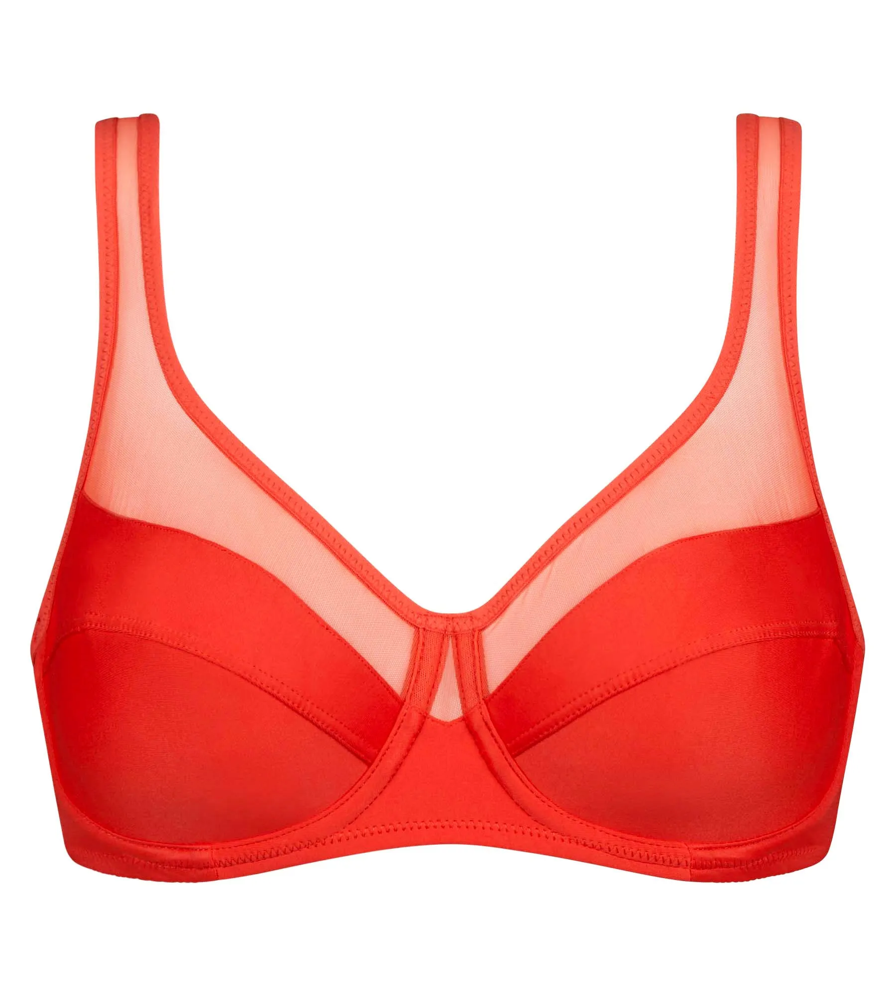 Underwire bra in Flame-red Generous Dim