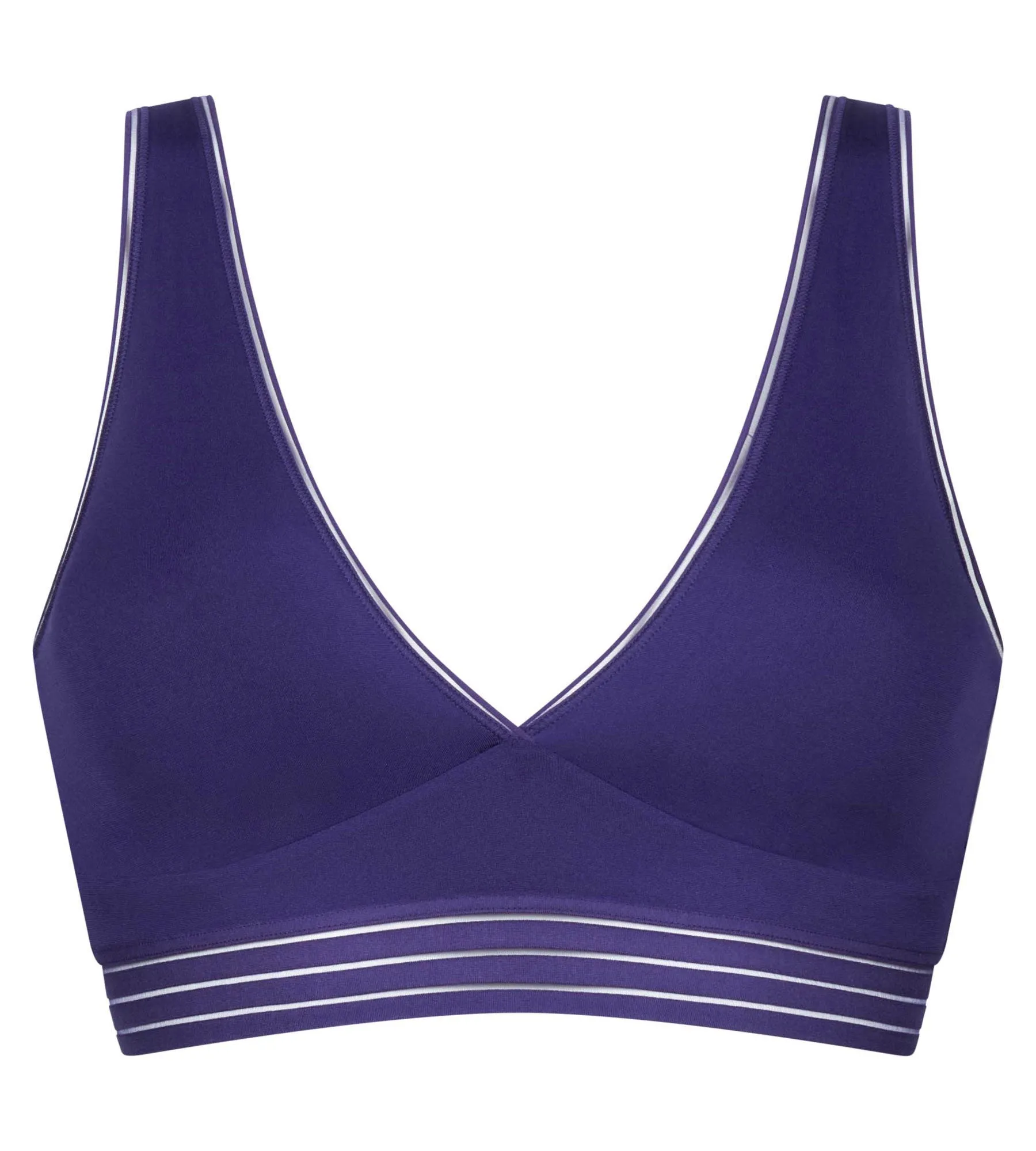 Wireless Microfibre Triangle Bra in Purple Oh My Dim's