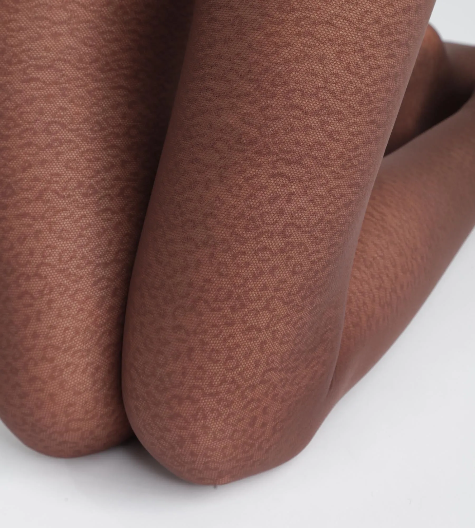 Women's semi-opaque tights with leopard pattern in coffee Dim Style